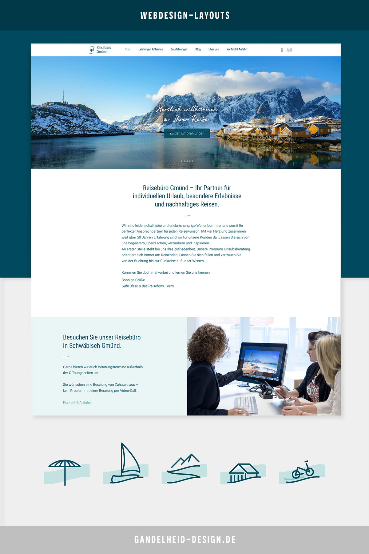 Webdesign für Reisebüro