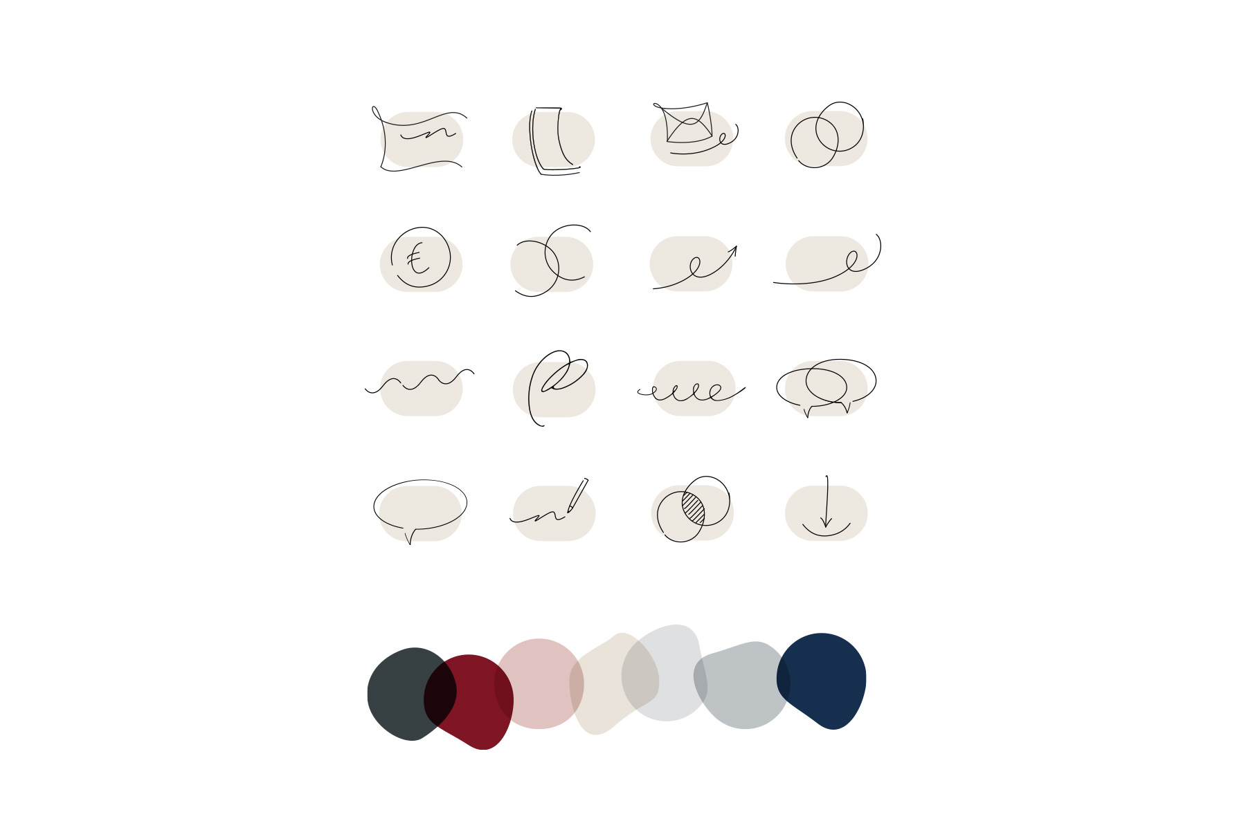 Logo und visuelles Erscheinungsbild für Dolmetscherin, Icons als Set
