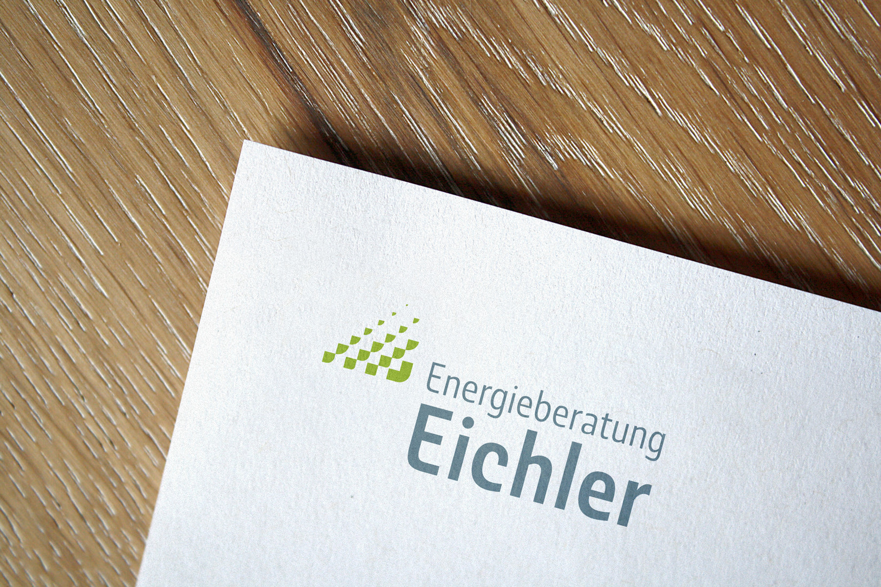 Logo und visuelles Erscheinungsbild für Energieberater, Logo auf Briefpapier 