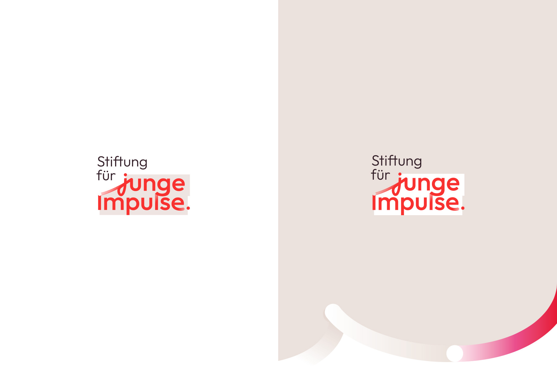 Logo für gemeinnützige Stiftung, Gestaltung mit grafischen Elementen