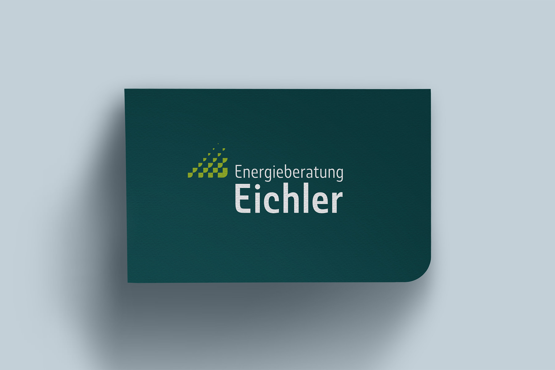 Logo und visuelles Erscheinungsbild für Energieberater, Logo auf Visitenkarte