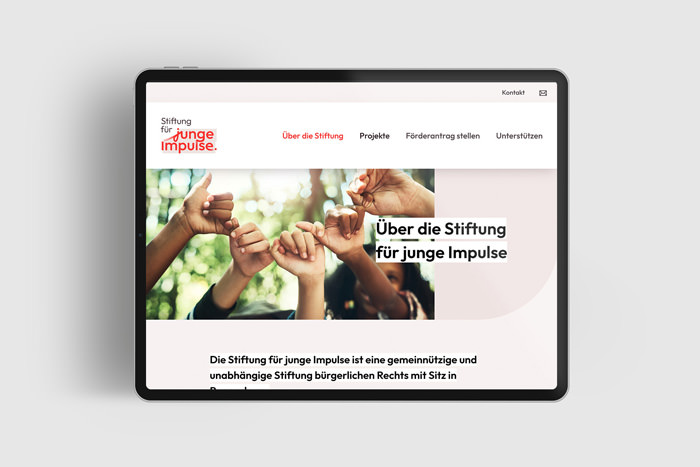 Website für gemeinnützige Stiftung